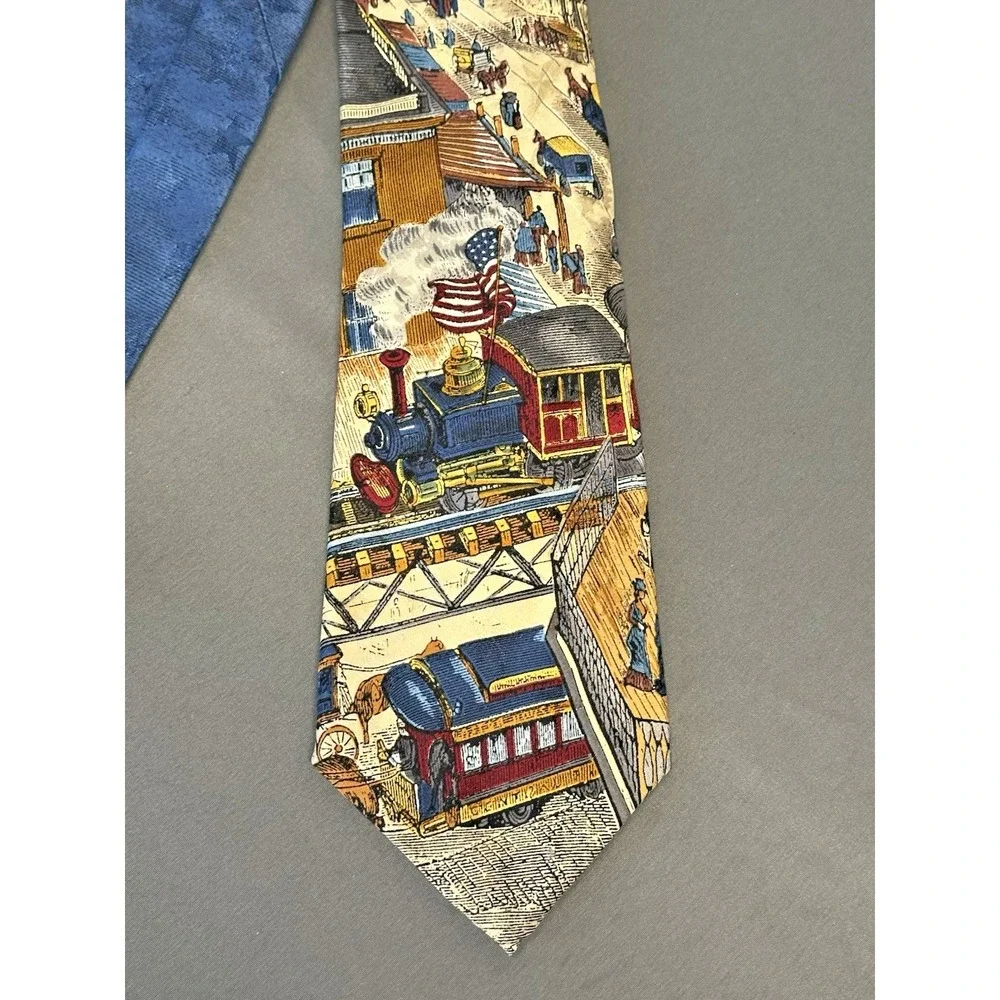 TANGO MENS TIE LOCOMOTIVES AMERICANA SERIES GOING TO TOWN